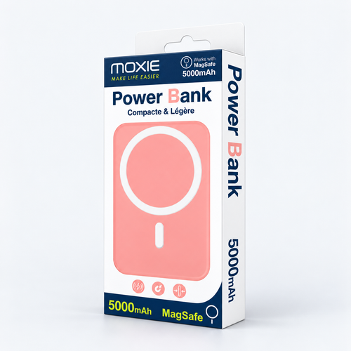 Batterie externe magnétique 5 000 mAh compatible MagSafe